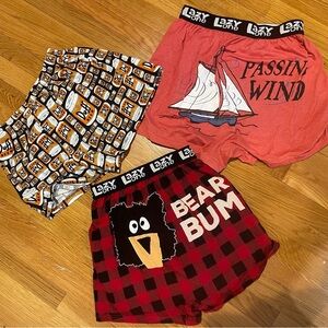 Lazy One Kids Shorts Set - Red, Black, and Orange